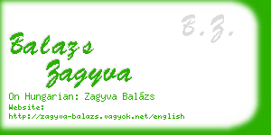 balazs zagyva business card